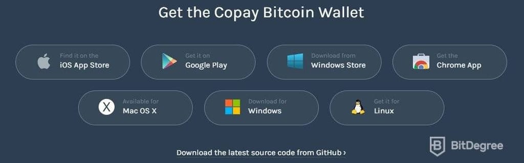 Copay钱包评测:不同操作系统上的Copay钱包。